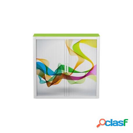 Mobiletto 2 Ante Onde Color Easyoffice