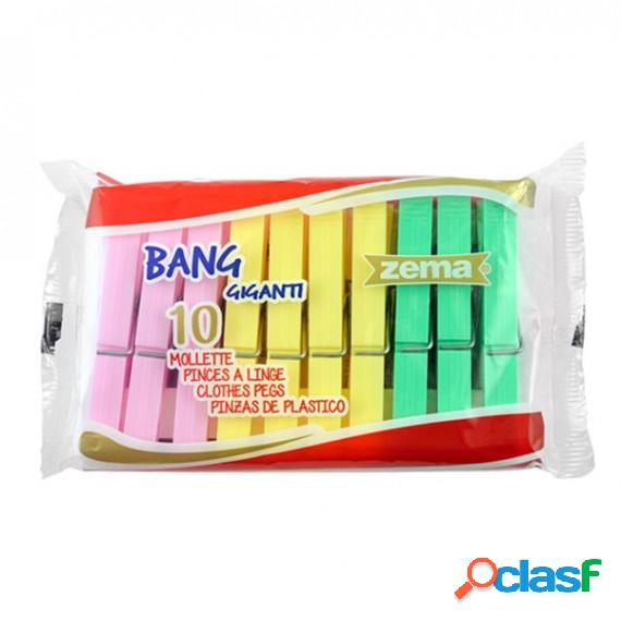 Mollette per la biancheria - colori assortiti - conf. 10