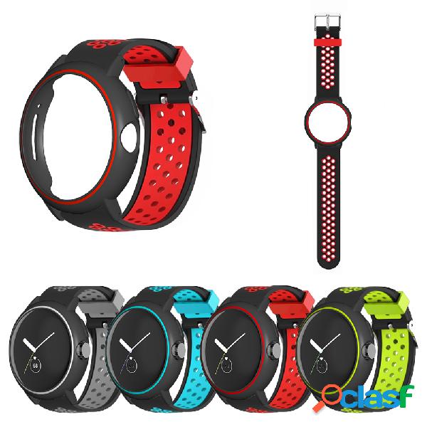 Multicolore Sport Silicone Smart Watch Banda Cinturino di