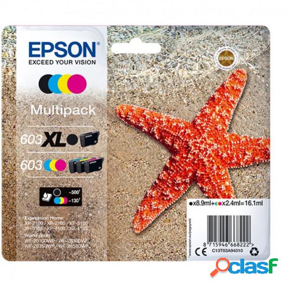 Multipack Epson T603Bkxl C-M-Y Standard C13T03A94020