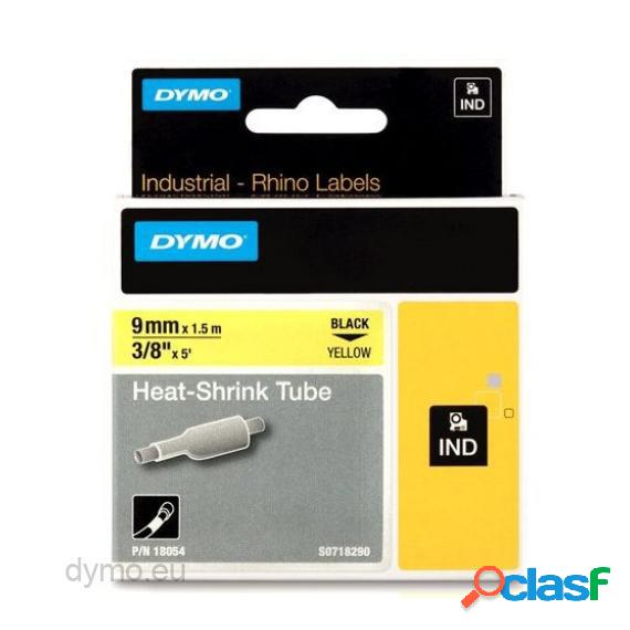 Nastro Termorestringente Dymo 18054 Nerogiallo 9Mmx1,5Mt