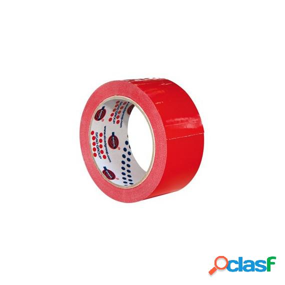 Nastro adesivo 66mtx50mm rosso pvc 350 eurocel