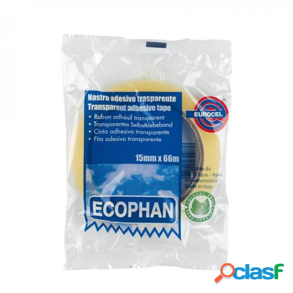 Nastro adesivo Ecophan - 19 mm x 66 mt - in caramella -