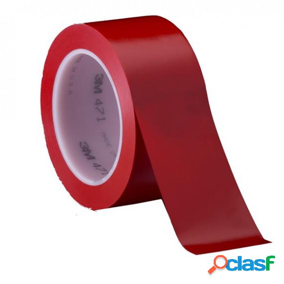 Nastro adesivo vinilico 471 - 50 mm x 33 mt - rosso - Scotch