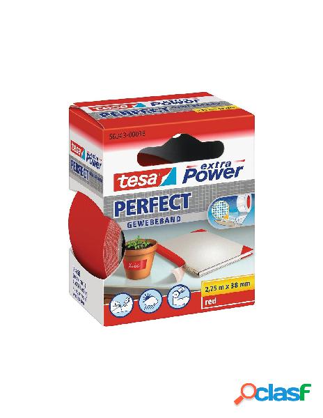 Nastro telato scrivibile misura 2,75m x38mm colore rosso