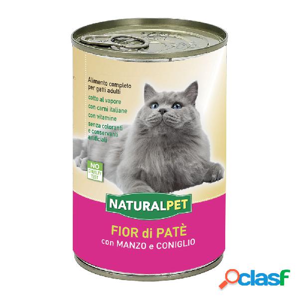 Naturalpet Cat Adult Pate Manzo e Coniglio 400 gr