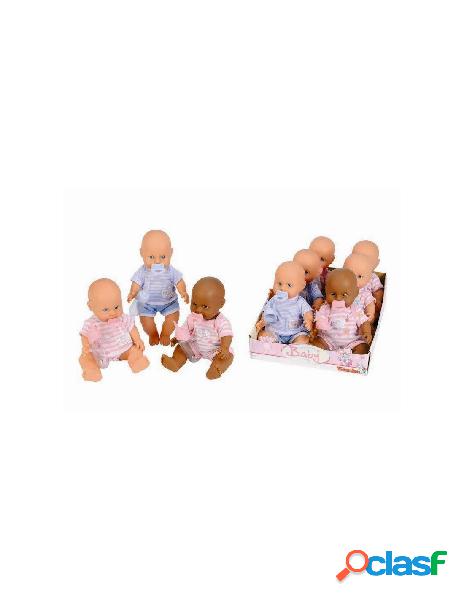 New born baby bebe cm.30 in display 6 pz - 3 asst