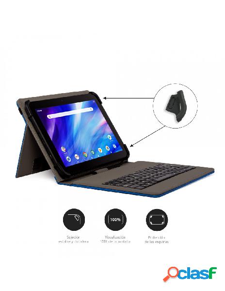 Nilox 9.7" to 10.5" usb keyboard case blue nxfu003