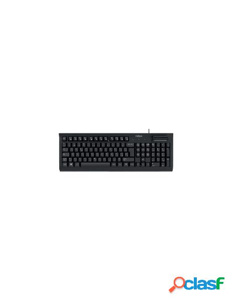 Nilox usb dni reader keyboard spanish black nxkire0001