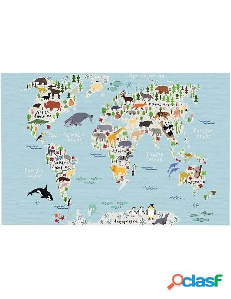 No brand - little nice thing cuscino mappamondo 58 x 78 cm