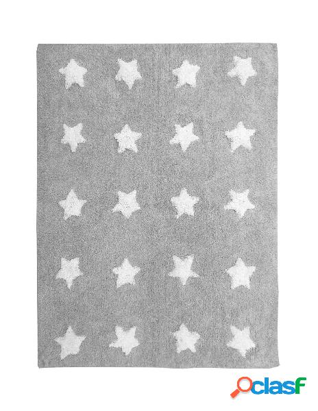 No brand - tappeto per bambini con stelle grigio 90x150 cm