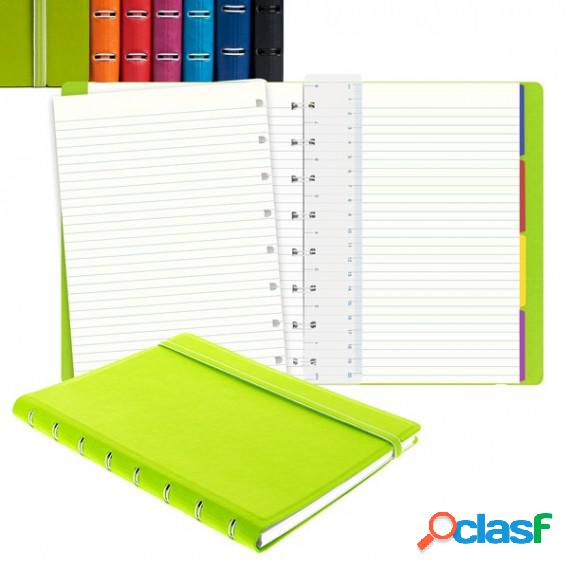 Notebook Pocket - copertina similpelle - nero - a righe -