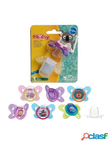 Nuby - succhietto nuby da 0 a 6 mesi colore assortito