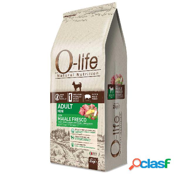 O-Life Dog Adult Mini con Maiale fresco 2 kg