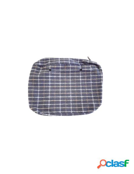 Obag - obag sacca interna canvas tartan blu