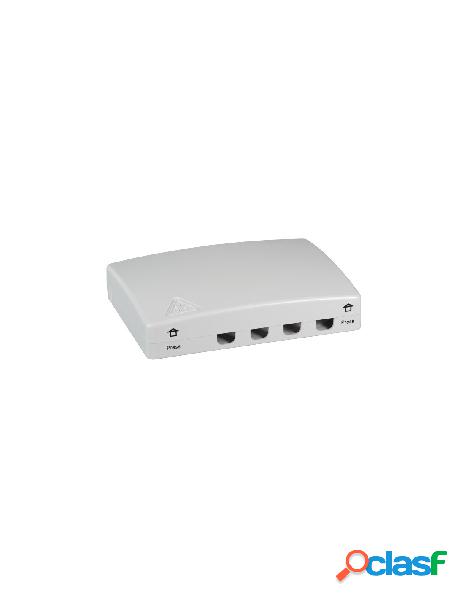 Oem - scatola di connessione indoor ftth per 4 fibre, 4