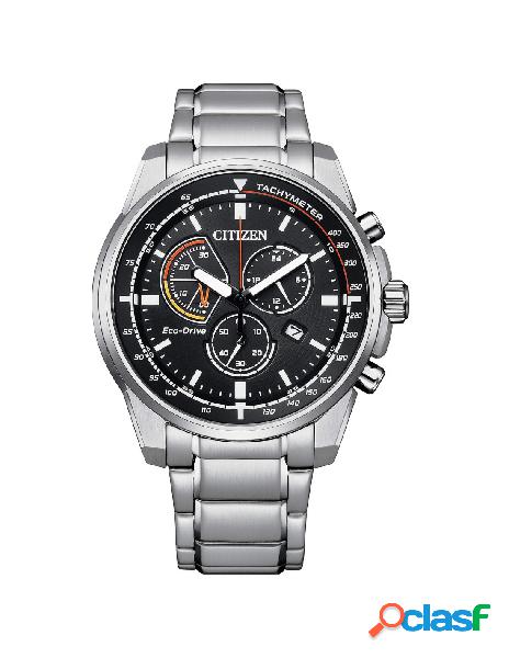 Orologio CITIZEN Uomo Chrono in Acciaio AT1190-87E Black