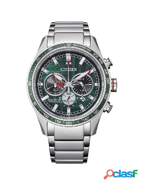 Orologio CITIZEN Uomo Chrono in Acciaio CA4497-86X Green