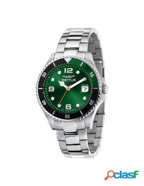 Orologio SECTOR 230 R3253161050 Green Silver