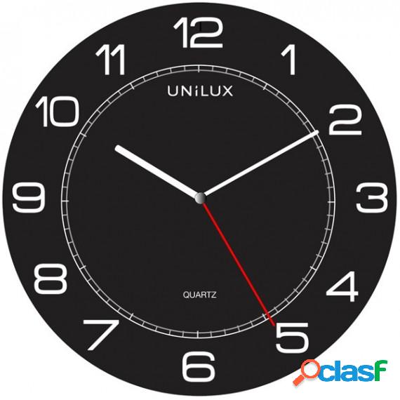 Orologio da parete Mega - diametro 57,5 cm - nero - Unilux