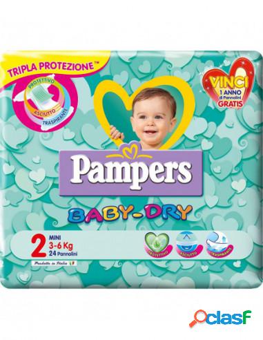 Pampers - Pampers Baby Dry Miny N.2 3-6 Kg 24 Pezzi