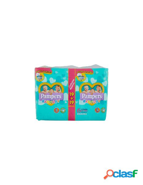 Pampers baby dry 6 pacco convenienza extralarge 15-30kg 34pz