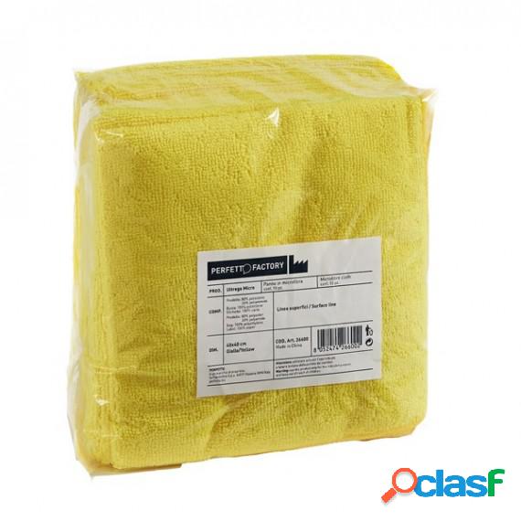 Panni microfibra Ultrega - 40 x 40 cm - giallo - Perfetto -