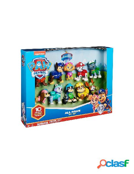 Paw patrol all paws confezione regalo da 10 personaggi