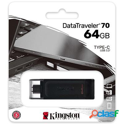 Pen Drive 64GB Kingston USB 3.2 Type-C DT70/64GB