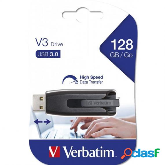 Pendrive 128Gb Usb 3.0 3.1 V3 Verbatim 49189 Super Speed Usb