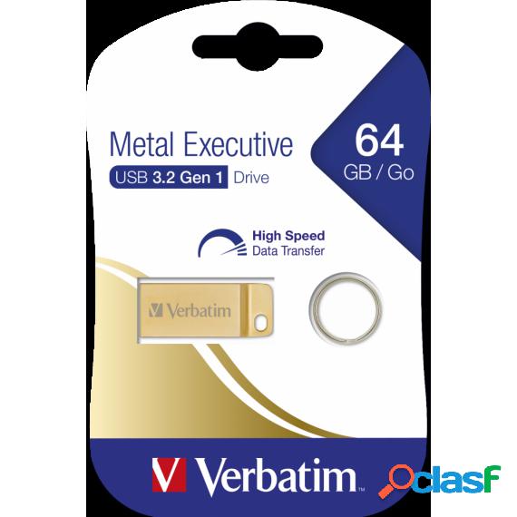 Pendrive 64Gb Usb 3.0 3.1 Verbatim 99106 Metal Executive In