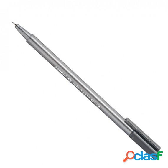 Penna Fineliner triplus - tratto 0,30mm - grigio - Staedtler