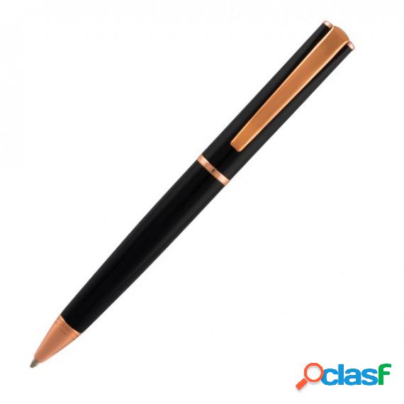 Penna a sfera Linea Impressa - punta M - nero/rosegold -