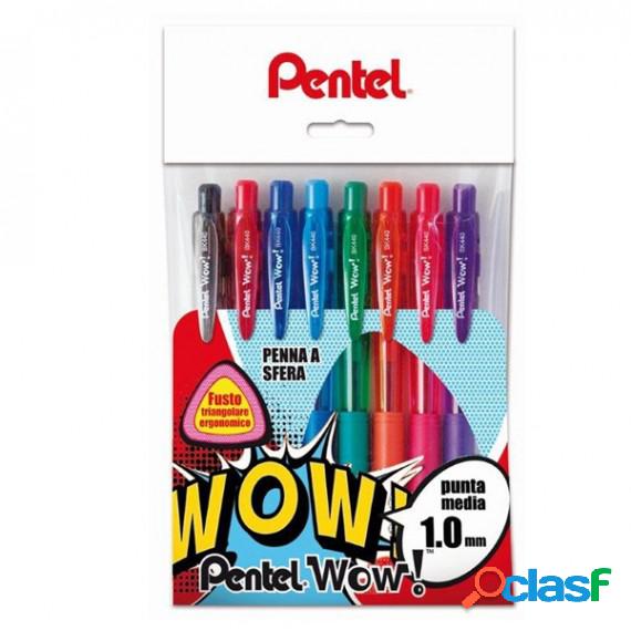 Penna a sfera a scatto Feel It - punta 1,0mm - 8 colori -