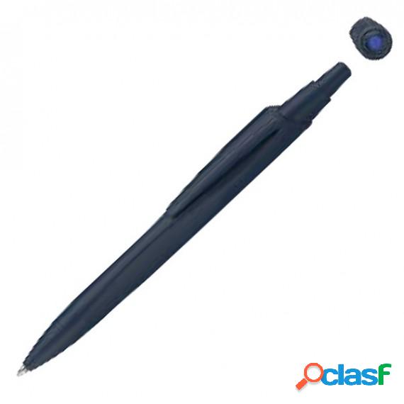 Penna a sfera a scatto Reco - punta media - blu - Schneider