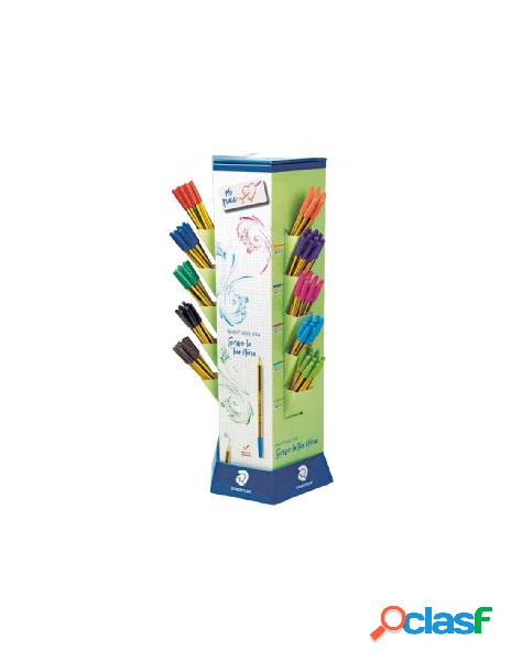 Penna a sfera noris stick 40 pz colore nero,rosso,blu 20 pz