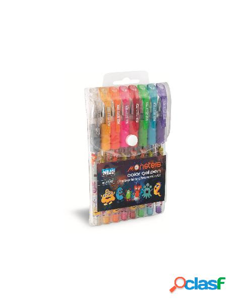 Penna gel glitter set 8 pz.