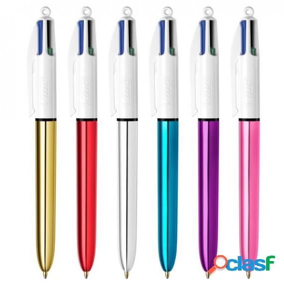 Penna sfera scatto multifunzione 4 Colors Shine - punta 1,0