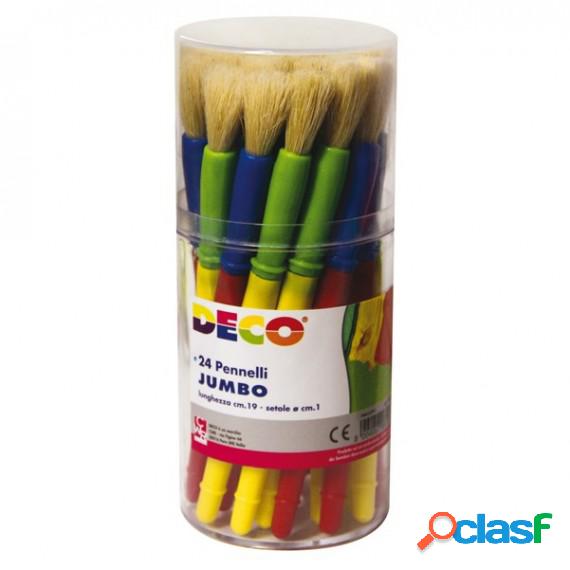 Pennellotti Jumbo - Deco - barattolo 24 pezzi