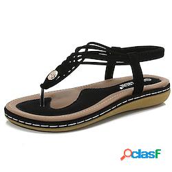 Per donna Sandali Boho Taglie forti Sandali di corda Esterno
