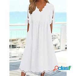Per donna Vestito casual Abito estivo Abito largo Liscio