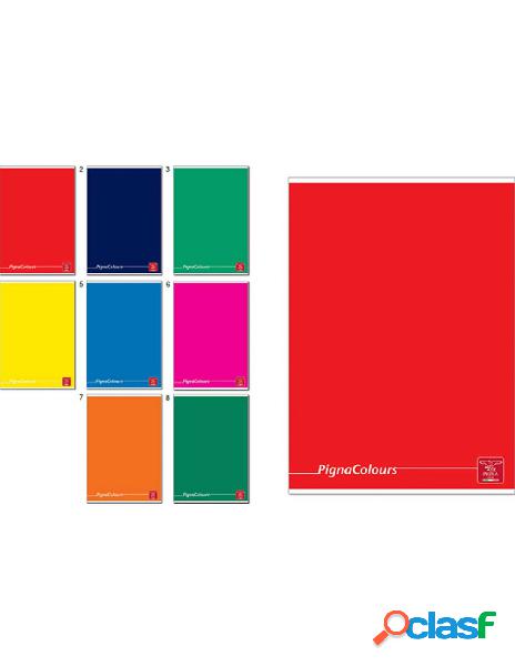 Pigna - quaderno pigna colours a5 rigatura 1r 10 pezzi