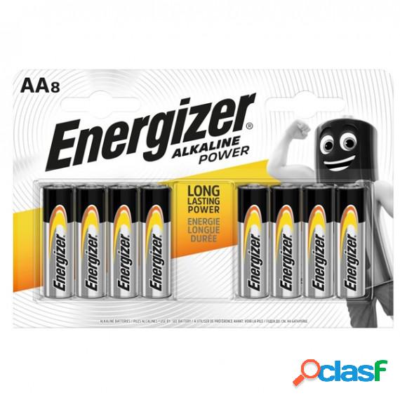 Pile stilo AA - 1,5V - Energizer Alkaline Power - blister 8