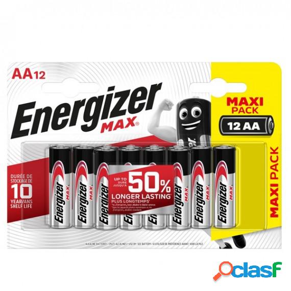 Pile stilo AA - 1,5V - Energizer Max - blister 12 pezzi