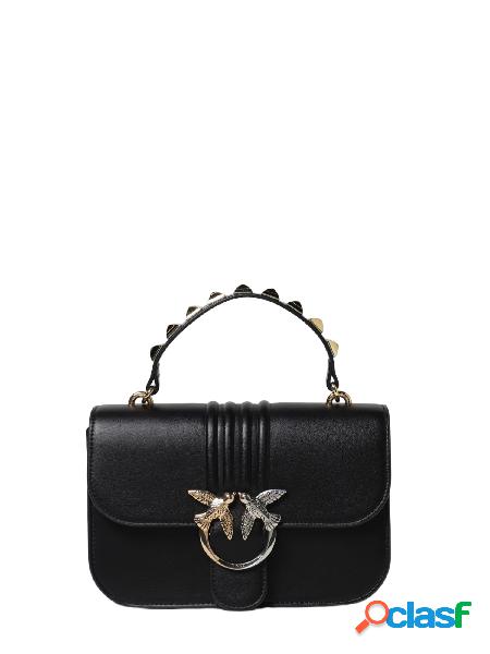 Pinko borsa Love Bell Classic con borchie e fibbia bicolore