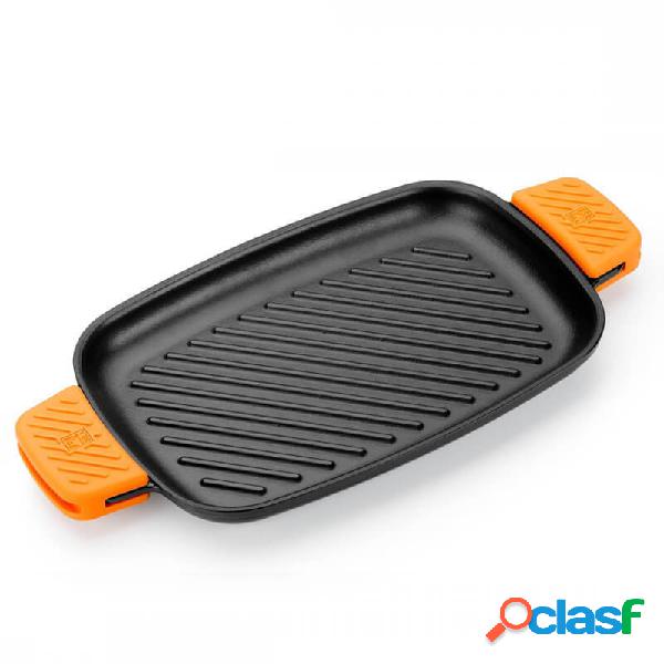 Pintinox Efficient Iron Piastra Rettangolare Con Grill 35cm