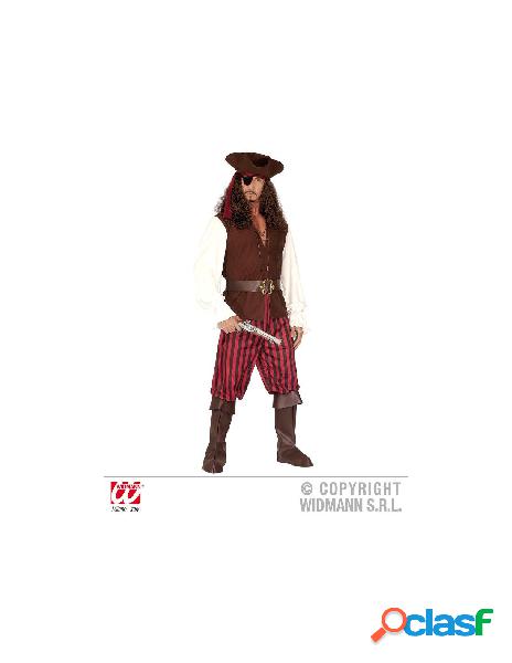 Pirata (camicia con gilet, pantaloni, cintura, copristivali,