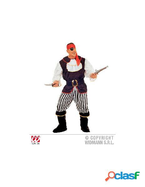 Pirata (casacca con jabot, pantaloni, cintura, copristivali,