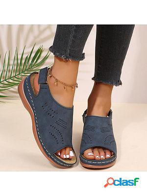 Platform Fish Mouth Sandals