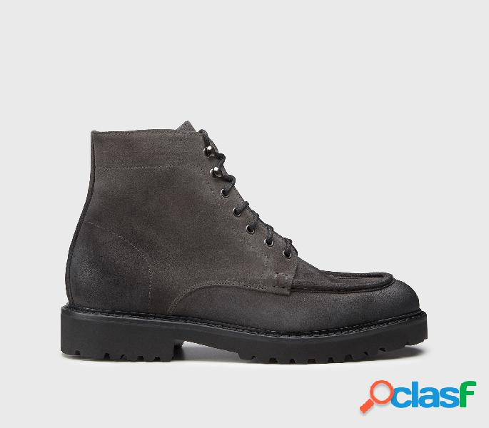 Polacchini in suede grigio Grigio 46_U